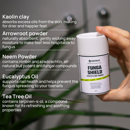 All natural antifungal athlete's foot powder ingredients