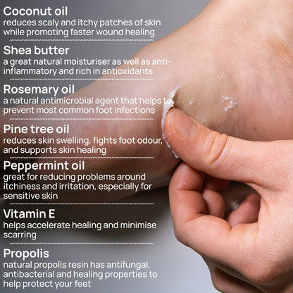 All Natural Hydrating Cracked Heel Cream & Foot Moisturiser Ingredients